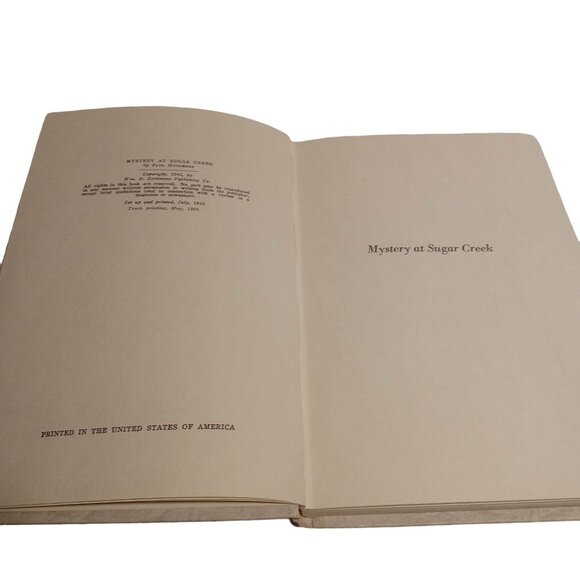 Mystery at Sugar Creek Paul Hutchens 1956 Eerdmans HB 7th YA Fiction Vintage - Picture 13 of 16